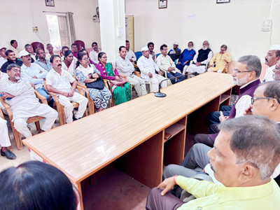Tripura Pradesh Congress president Ashish Kumar Saha chaired a meeting with Congress Seva Dal at Congress Bhavan in Agartala on December 9.